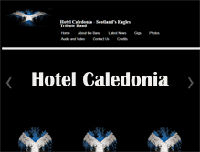 Tablet Screenshot of hotelcaledoniaband.com